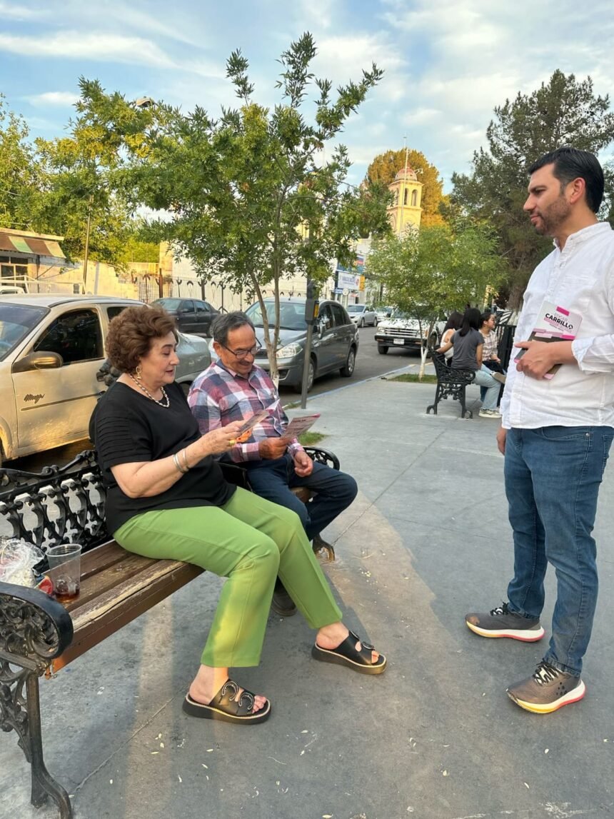 Edgar Carrillo regresa a Camargo para compartir su trayectoria y pedir el respaldo ciudadano
