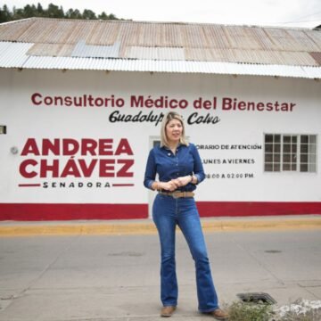 Acusan a Andrea Chávez de promocionarse con clínica en Guadalupe y Calvo
