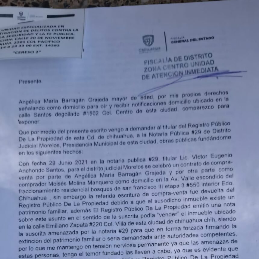 Despojo con permisos oficiales: acusan a notaría y municipio de destruir propiedad familiar