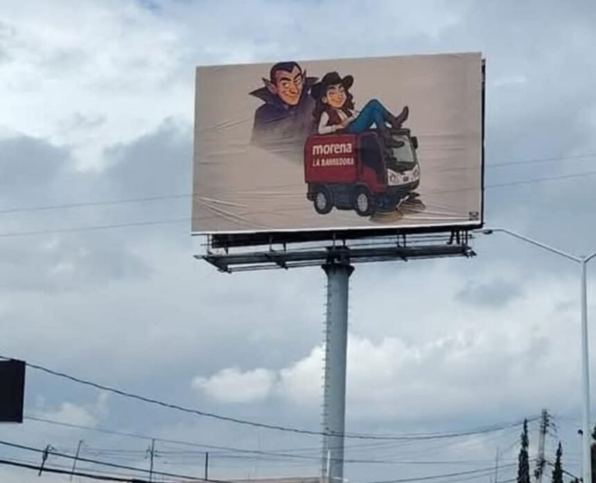 Aparece espectaculares de La Barredora