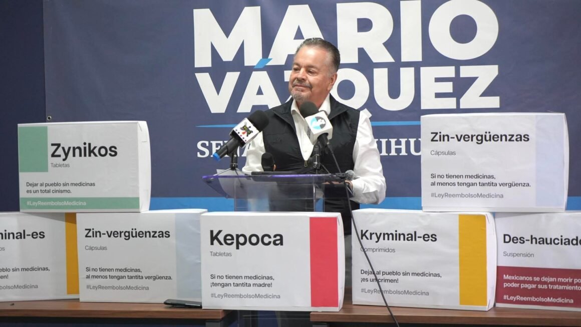 Mario Vázquez impulsa la Ley Reembolso para garantizar medicinas a derechohabientes
