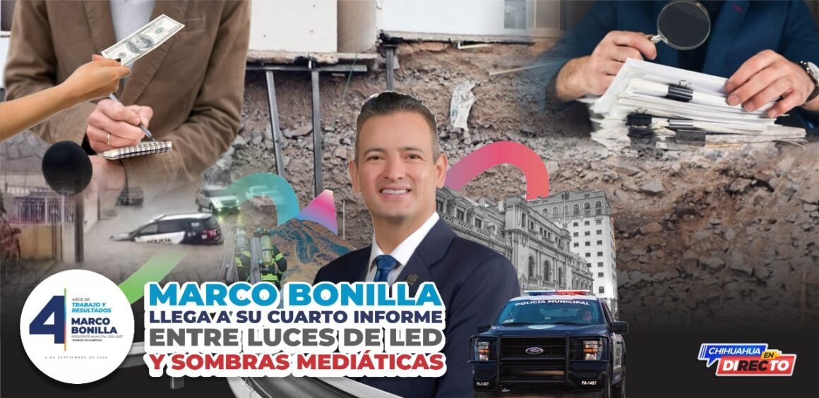 Marco Bonilla llega a su 4to. informe entre luces de LED y sombras mediáticas