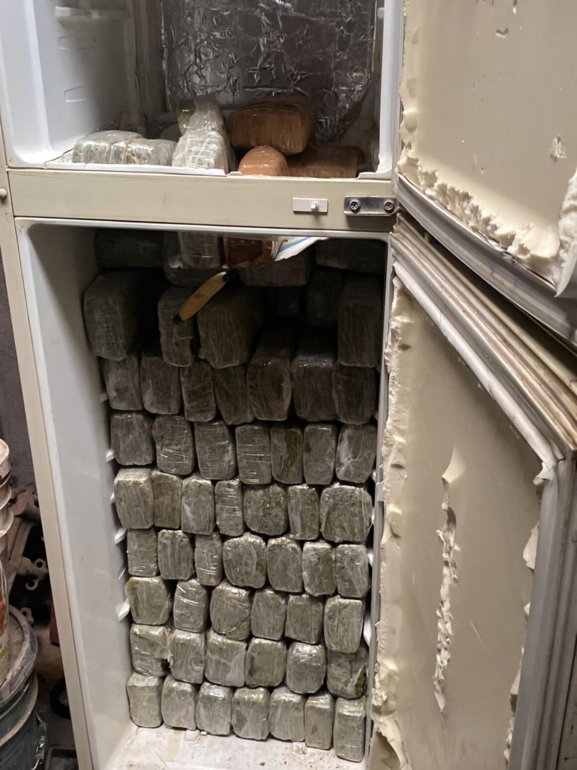 Buscaban una Cheyenne robada… encontraron 300 kilos de marihuana en refrigeradores