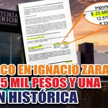 El desfalco en Ignacio Zaragoza: apenas 25 mil pesos y una sanción histórica