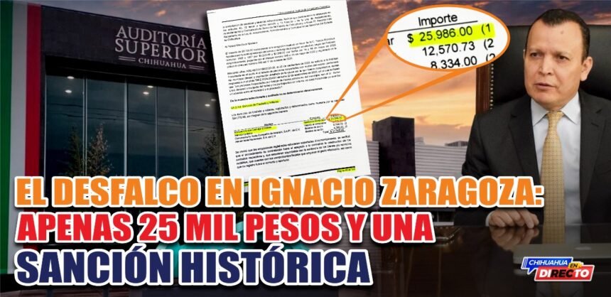 El desfalco en Ignacio Zaragoza: apenas 25 mil pesos y una sanción histórica