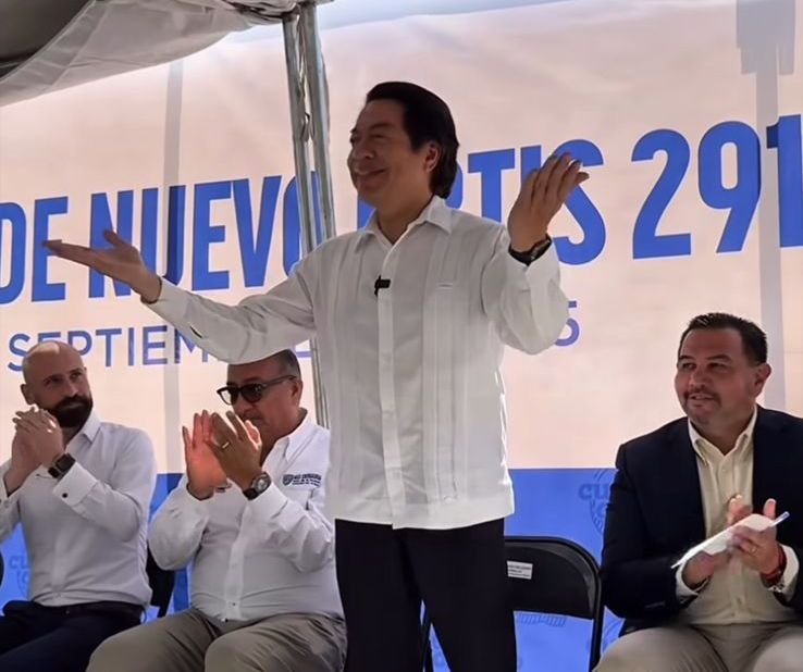 Mario Delgado inaugura construcción del CBTIS 291 en Ciudad Juárez