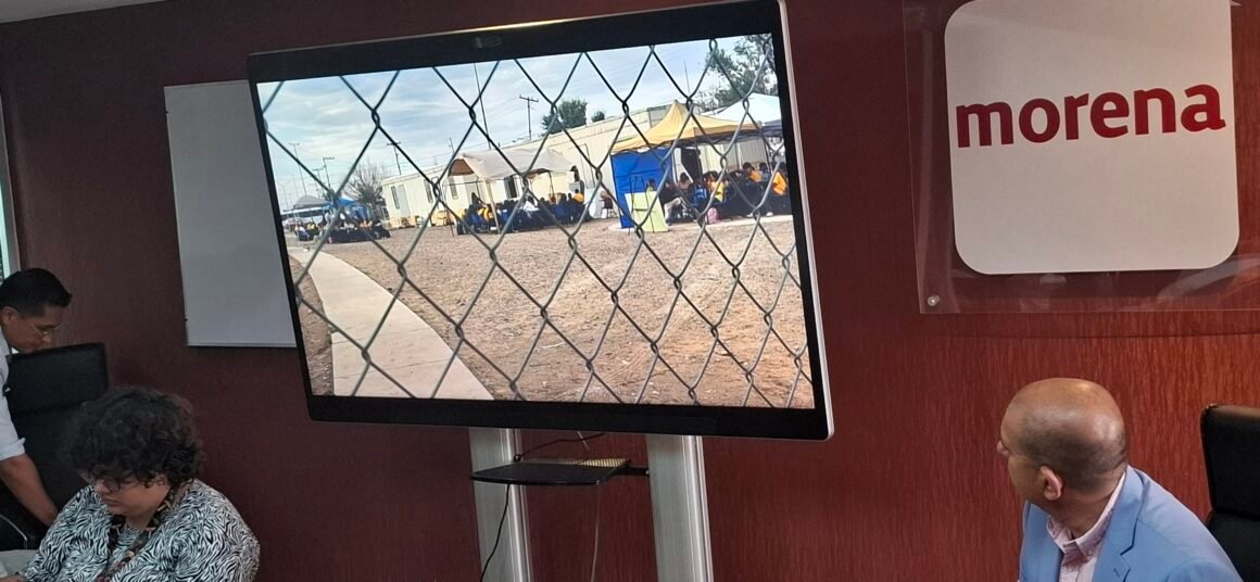 Exigen condiciones dignas para niños que toman clases al aire libre en Juárez