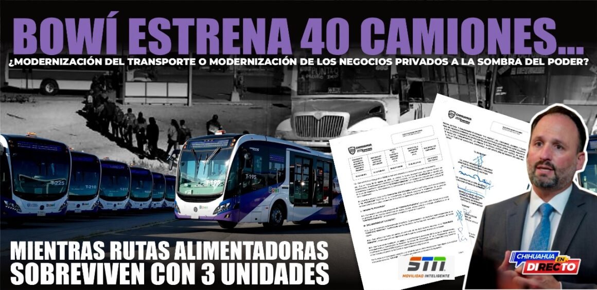 Bowí estrena 40 camiones… mientras rutas sobreviven con 3 unidades