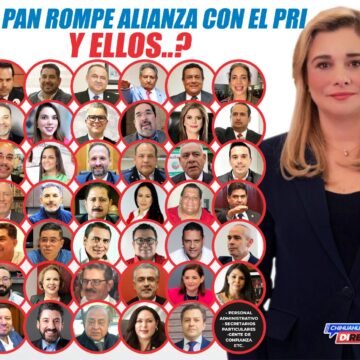 Ruptura PAN-PRI pone en riesgo cientos de priistas en el gobierno de Maru Campos