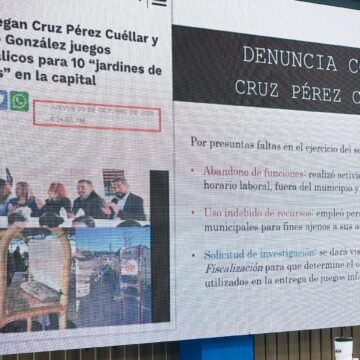 Denunciará Daniela Álvarez a Cruz Pérez Cuéllar por presunto uso indebido de recursos y abandono de funciones