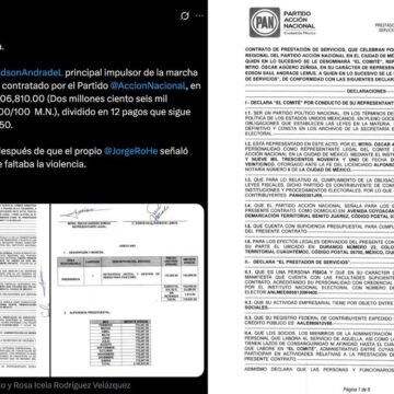 FB_IMG_1763568152972 Morena exhibe contrato de 2 mdp entre el PAN y joven convocante de la marcha “Generación Z”