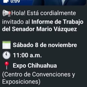 “Spamean” a números personales de empleados de gobierno para el informe del Senador Mario Vázquez
