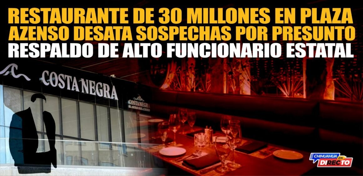 Restaurante desata sospechas por presunto respaldo de alto funcionario estatal