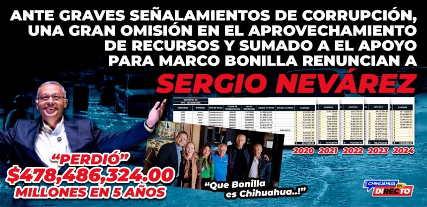 Renuncian a Sergio Nevárez a la JMAS en medio de señalamientos por pérdidas superiores a 478 millones de pesos