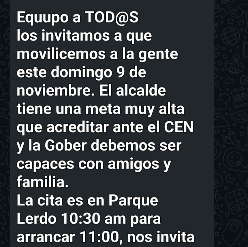 Screenshot_20251107_103109_WhatsApp(1) Obligan a empleados estatales y municipales a movilizarse en marcha del PAN este domingo -habrá pase de lista-