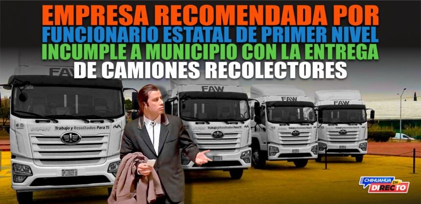 Incumple STN en entrega de camiones recolectores recomendados a la administración de Marco Bonilla