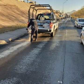 IMG-20260112-WA0011 Exhorta SSPE conducir con precaución ante la presencia de agua nieve