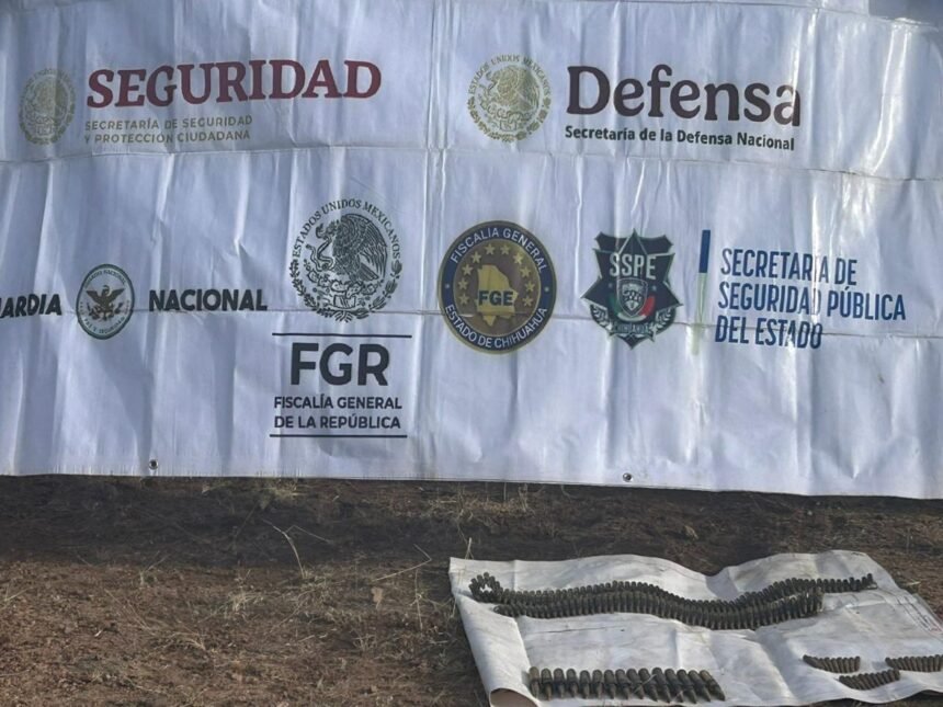 Asegura SSPE cuatro vehículos y municiones en zona serrana de Norogachi