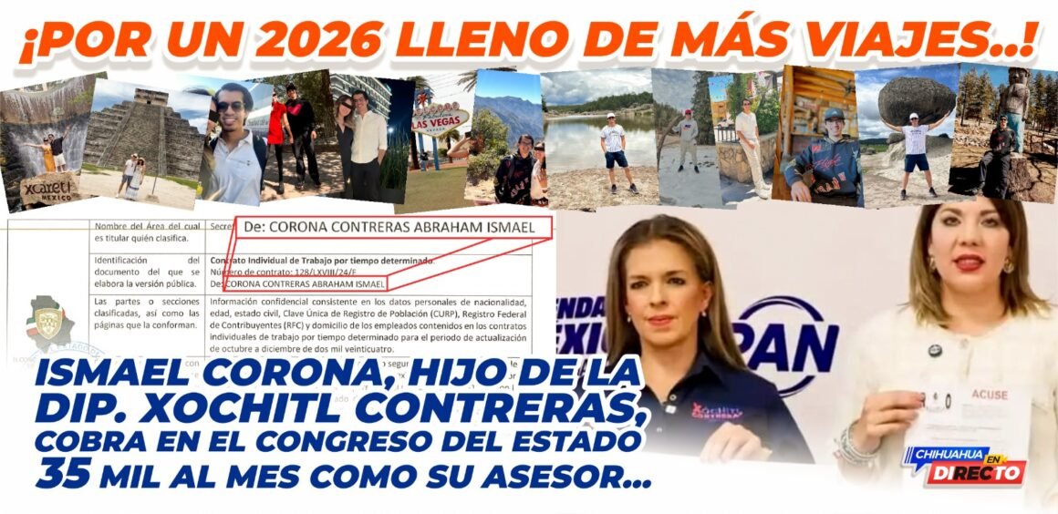 Señalan presunto “aviador” al hijo de la diputada Xóchitl Contreras