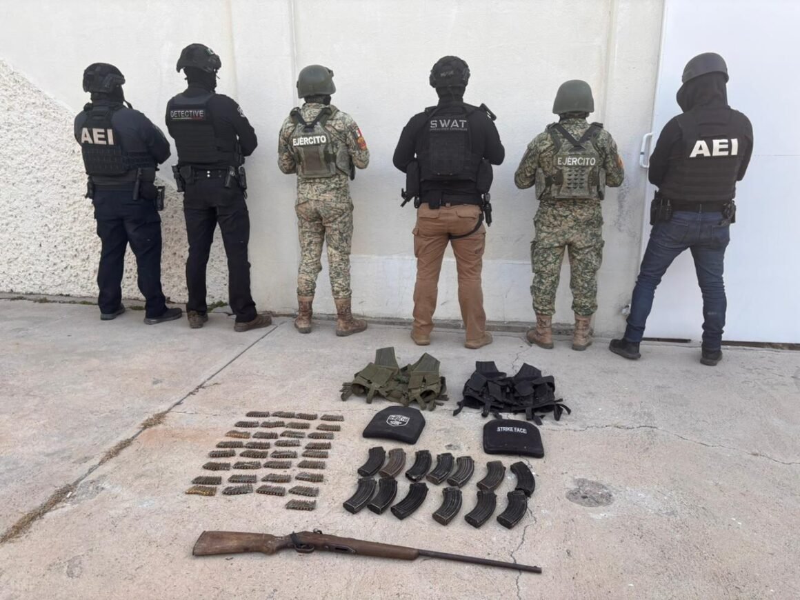 Asegura SSPE armamento, cartuchos y equipo táctico en operativo interinstitucional en Guachochi