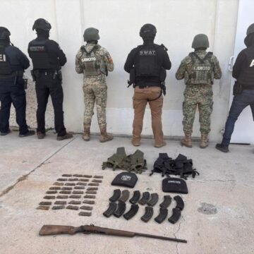 Asegura SSPE armamento, cartuchos y equipo táctico en operativo interinstitucional en Guachochi