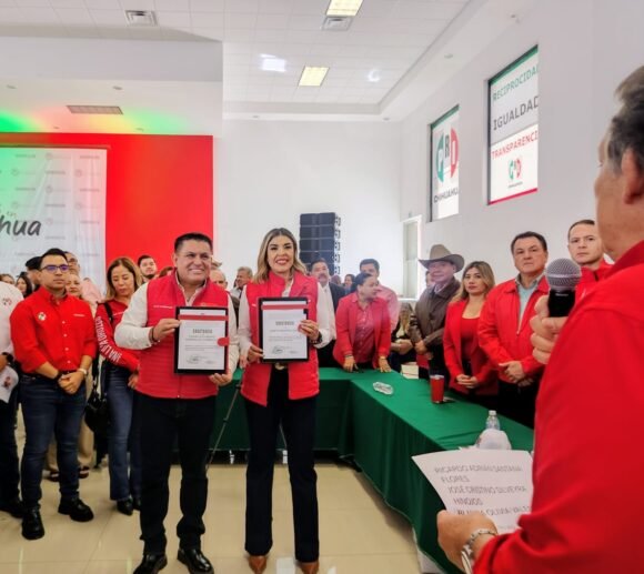 Alex Domínguez y Janeth Montes toman protesta como dirigencia estatal del PRI 2026–2030