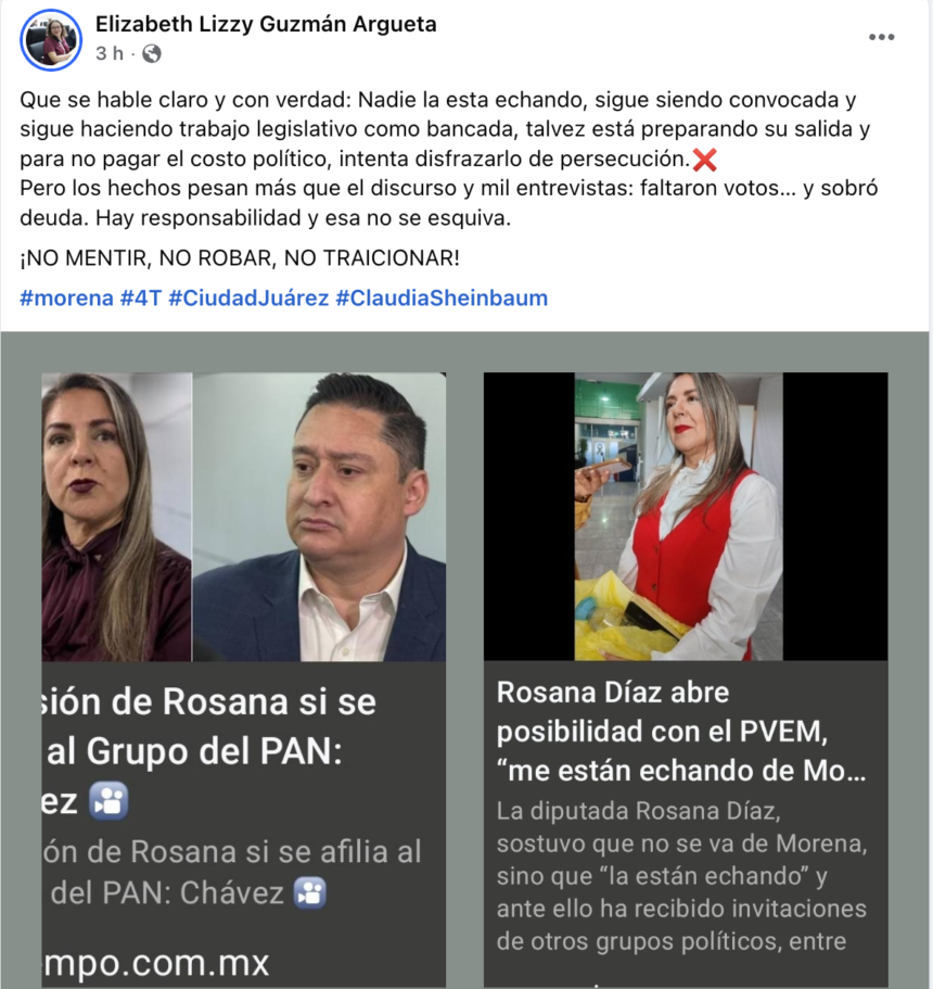 Tensión en Morena: Diputadas cruzan señalamientos por posible ruptura en la bancada