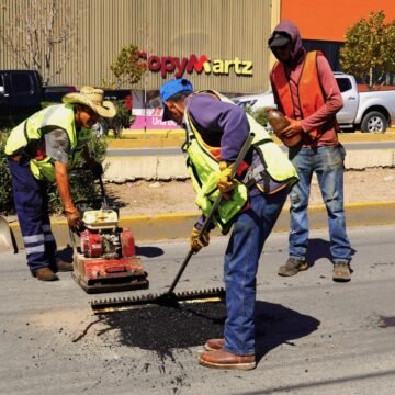 Atendió Municipio más de mil 600 baches del 9 al 13 de marzo
