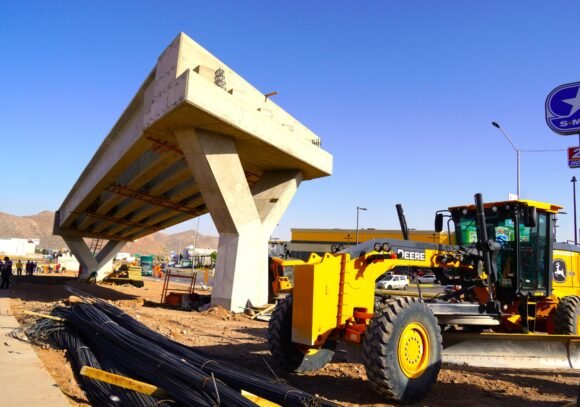 Construcción de puente en Los Nogales e Industrias va al 42% de avance: Municipio