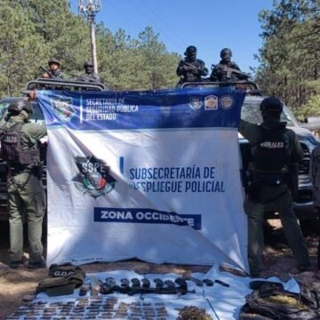 Arresta SSPE a grupo armado en Guadalupe y Calvo