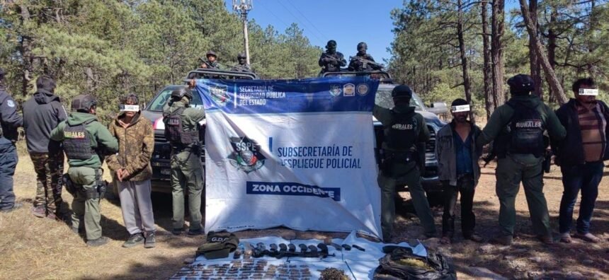 Arresta SSPE a grupo armado en Guadalupe y Calvo