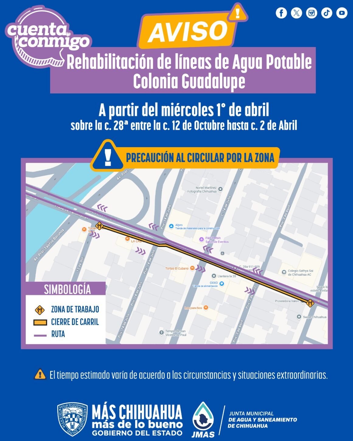 JMAS iniciará rehabilitación de red de agua en la colonia Guadalupe
