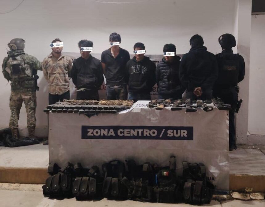 Cae “El Larry” con cinco más y arsenal en Guachochi