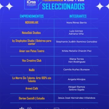 Gobierno Municipal impulsa el emprendimiento cultural con anuncio de seleccionados de iCREA 2026