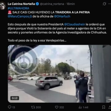 Maru Campos se vuelve tendencia nacional con hashtag “Traidora a la patria” por caso de la CIA