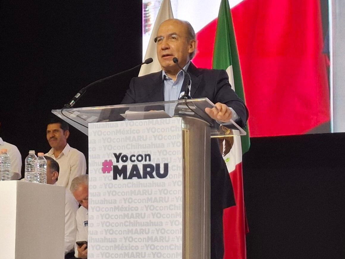 “Sé lo que es ser perseguido con todo el aparato del Estado”: Felipe Calderón en apoyo a Maru Campos