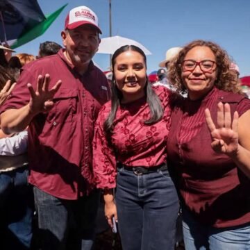 Cruz Pérez Cuéllar refrenda respaldo a Claudia Sheinbaum durante evento en la Plaza de la Mexicanidad