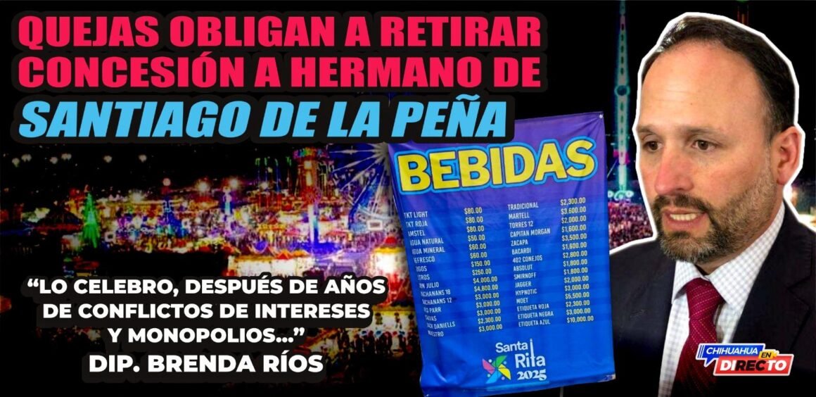 Por presuntos malos manejos retiran concesión de bebidas en Feria de Santa Rita a hermano de Santiago de la Peña