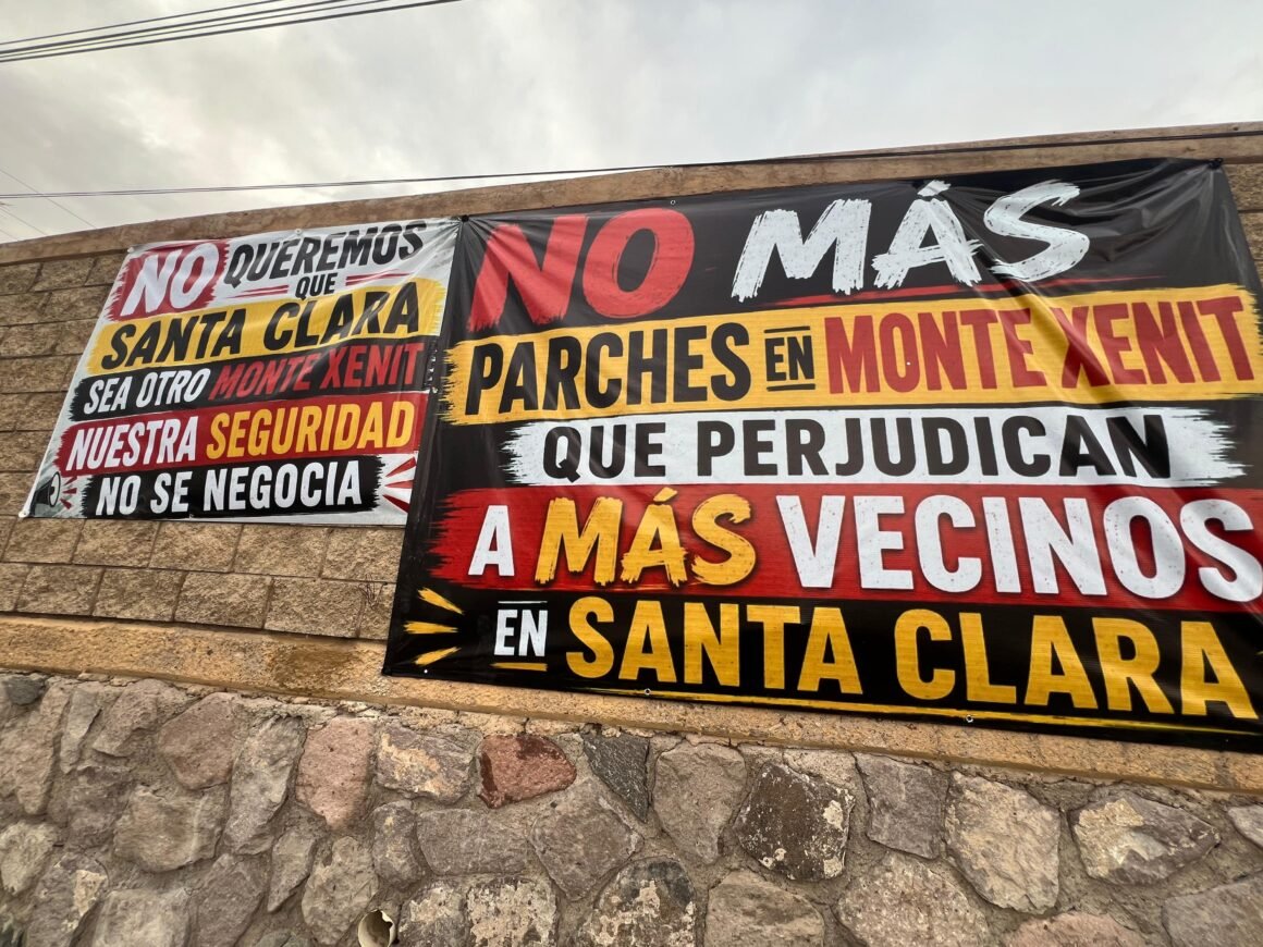 Vecinos de Santa Clara denuncian imposición de muro de contención para Monte Xenit