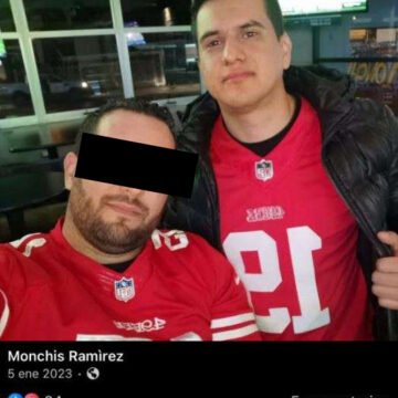 Identifican en redes al agresor de un adulto mayor en marcha de Morena