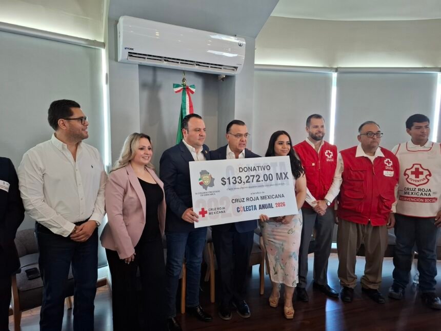 Entrega Congreso del Estado donativo a la Cruz Roja Mexicana por Colecta Nacional 2026