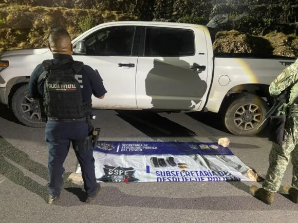 Asegura SSPE vehículo con placas sobrepuestas en Ciudad Aldama