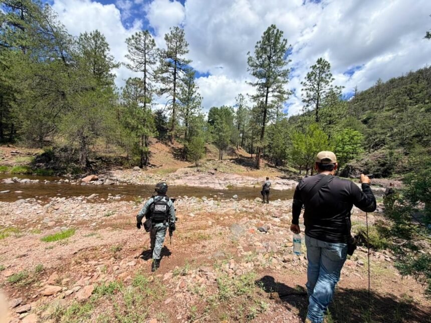 Realizan rastreo e inspección con dron en localidades de Madera