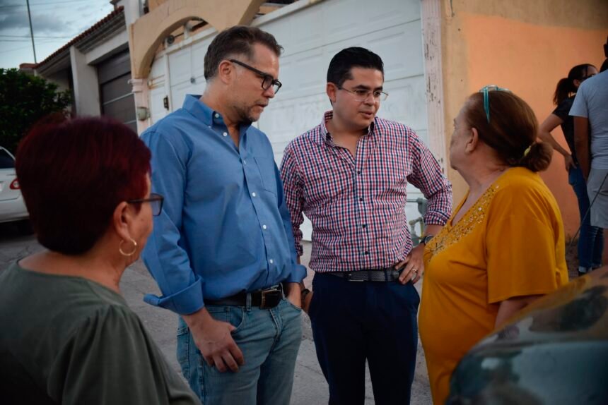Rafa Loera y Jorge Cruz recorren juntos colonia al sur de la Ciudad