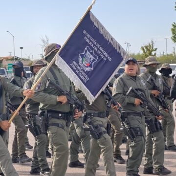 Más de 420 elementos de la SSPE afinan preparación para el desfile del 16 de septiembre