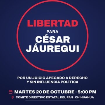 IMG-20261020-WA0004 ¡Liberen a Jáuregui! Convocan a manifestación para exigir que enfrente su proceso en libertad