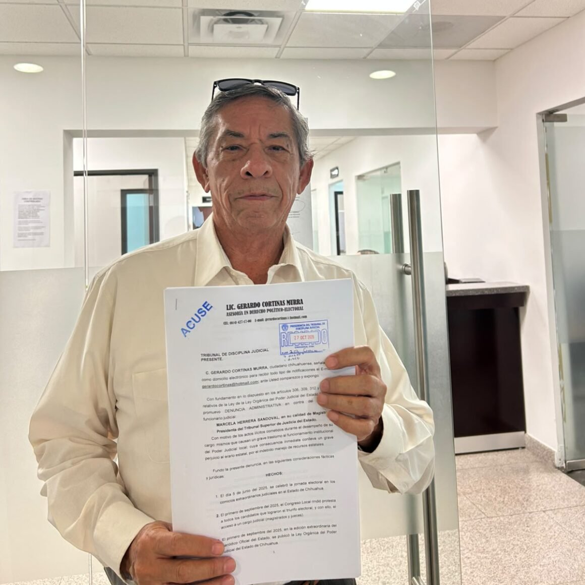 Denuncian por presunto abuso de funciones a la presidenta del STJE por sesión en Juárez