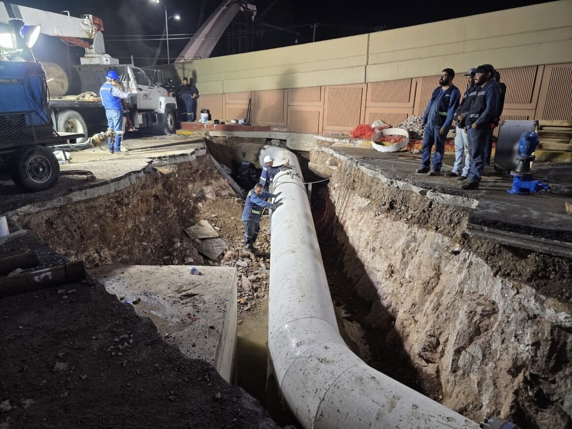 Inicia operaciones acueducto de El Sauz; el servicio de agua se restablecerá de manera progresiva